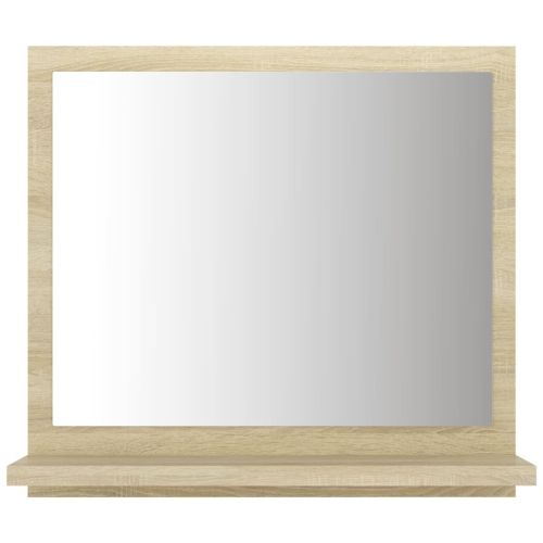 vidaXL Bathroom Mirror Sonoma Oak 40x10.5x37 cm Engineered Wood