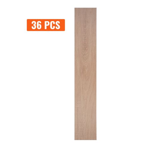 VEVOR Self Adhesive Vinyl Floor Tiles 36 X 6 Inch, 36 Tiles 2.5mm Thick Peel & Stick, Natural Wood Grain DIY Flooring For Kitchen, Dining Room, Bedroo