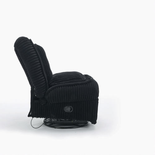 [NEW ARRIVED] 360° Swivel Rocking Single Sofa,Recliner Sofa, Manual Glider Rocking Armless Chair,Living Room Office