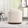 COOLMORE Swivel Barrel Chair, Comfy Round Accent Sofa Chair for Living Room, 360 Degree Swivel Barrel Club Chair, Leisure Arm Chair for Nursery, Hotel