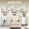 COOLMORE Swivel Barrel Chair, Comfy Round Accent Sofa Chair for Living Room, 360 Degree Swivel Barrel Club Chair, Leisure Arm Chair for Nursery, Hotel