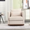 COOLMORE Swivel Barrel Chair, Comfy Round Accent Sofa Chair for Living Room, 360 Degree Swivel Barrel Club Chair, Leisure Arm Chair for Nursery, Hotel