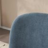 Modern Low Back Accent Chair, Upholstered Armless Living Room Chairs, Round Pine Wood Feet, for Small Living Spaces, Living Room, Bedroom, Balcony