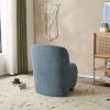 Modern Low Back Accent Chair, Upholstered Armless Living Room Chairs, Round Pine Wood Feet, for Small Living Spaces, Living Room, Bedroom, Balcony