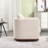 COOLMORE Swivel Barrel Chair, Comfy Round Accent Sofa Chair for Living Room, 360 Degree Swivel Barrel Club Chair, Leisure Arm Chair for Nursery, Hotel