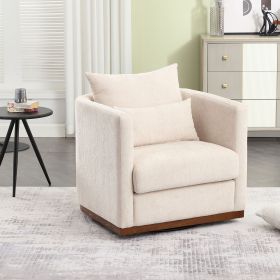 COOLMORE Swivel Barrel Chair, Comfy Round Accent Sofa Chair for Living Room, 360 Degree Swivel Barrel Club Chair, Leisure Arm Chair for Nursery, Hotel (Color: as Pic)