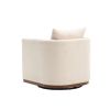 COOLMORE Swivel Barrel Chair, Comfy Round Accent Sofa Chair for Living Room, 360 Degree Swivel Barrel Club Chair, Leisure Arm Chair for Nursery, Hotel
