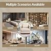 COOLMORE Swivel Barrel Chair, Comfy Round Accent Sofa Chair for Living Room, 360 Degree Swivel Barrel Club Chair, Leisure Arm Chair for Nursery, Hotel