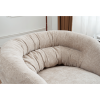 COMFY Chenille Upholstered 360° Swivel Club Chair/Accent Chair with Removable Cushion, Round Office Chair with Black Metal Base, Cotton Material